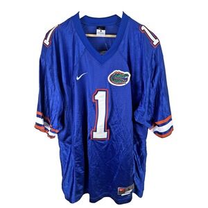 Nike Team Jersey Sz L Florida Gators UF Blue Stitched Length‎ +2 2010 Football